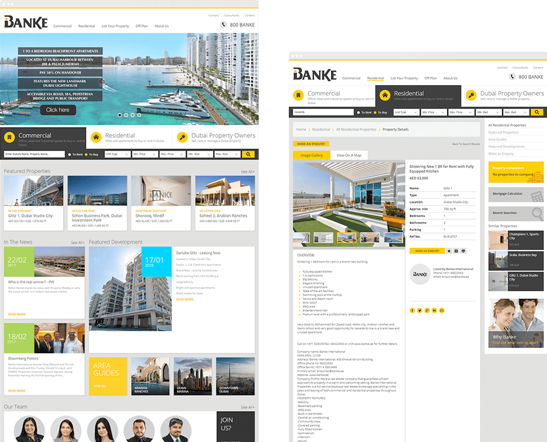 Banke Properties Website